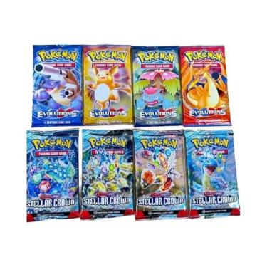 Imagem de Cartas Pokémon Prism Evolution 151 Crimson Violet, 4 Pacotes De 8 Unid