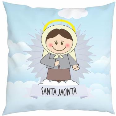 Imagem de Almofada Com Enchimento Oração Santinho Pastorinhos Irmã Jacinta - Fab
