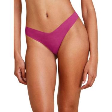 Imagem de Calcinha Fio Dental Hope Sem Costura Invisível Poliamida, Rosa drama, 