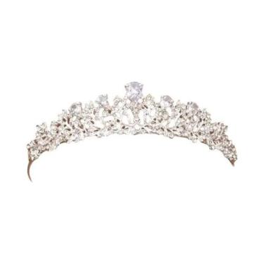 Imagem de Tiara De Prata Para Noivas, Coroa De Cabelo, Acessórios De Cabelo Para