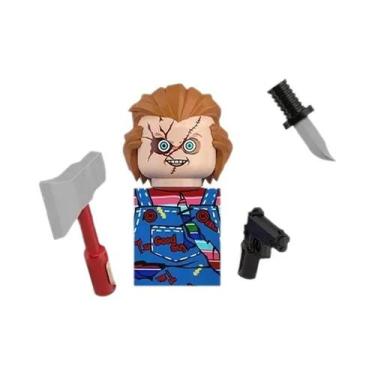 Imagem de Boneco Miniatura De Bloco De Montar Assassinos Palhaços Do Filme De Te