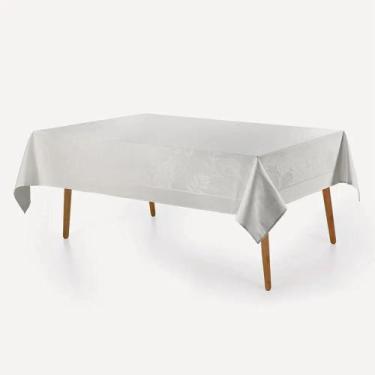 Imagem de Toalha De Mesa Sempre Limpa Amaris 1,6 X 2,2 -Karsten Branco