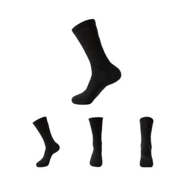 Imagem de Meias De Compressão Pretas Para Homens, Respiráveis, Longas, Para Corr