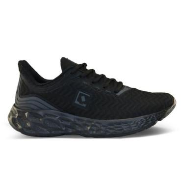 Imagem de Tênis Qix Soft Jogging Series Masculino Feminino Caminhada, 37, Preto