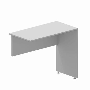 Imagem de Mesa 90cm Tampo Auxiliar X para Escritório com Pé Lateral em Painel Co