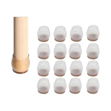 Imagem de 16 Peças De Protetores De Silicone Antiderrapantes Para Pés De Móveis,