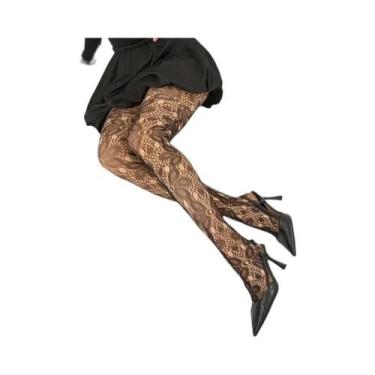 Imagem de Meias Góticas Lolita Para Mulheres, Meias De Renda Com Detalhes Em Red