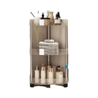 Imagem de Carrinho De Armazenamento Transparente Multicamadas Para Banheiro, Eco
