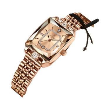 Imagem de Relógio De Quartzo Feminino À Prova D'água Em Aço Inoxidável POEDAGAR,