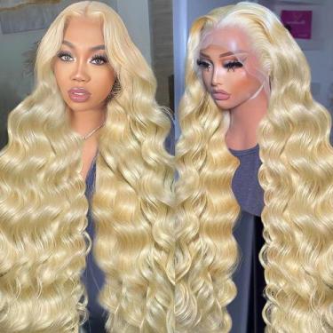Imagem de Peruca frontal de renda Gurdasa 30cm 613 Cabelo humano loiro 200% de d