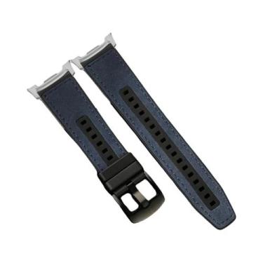 Imagem de Pulseira De Couro E Silicone Para Samsung Galaxy Watch 8 Ultra 40 44mm