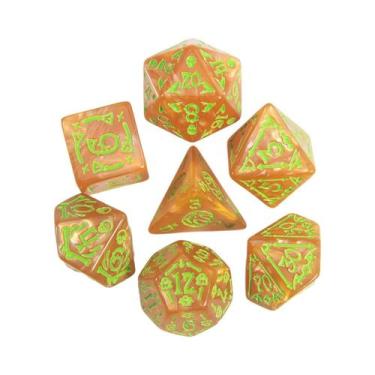 Imagem de Conjunto De Dados DND Com Tema De Halloween, 7 Peças, Dados Poliedrais