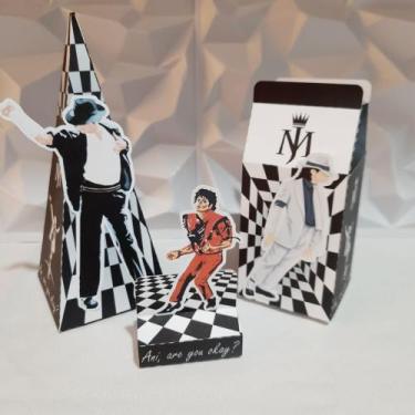 Imagem de Kit 100 Personalizados Michael Jackson - Orvalho Festas