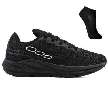 Imagem de Kit Tenis Esportivo Unissex Treino Academia + Meia - Light, 37, Branco