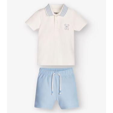 Imagem de Conjunto Polo com Bermuda Masculino Trick Nick Bege, 1, Bege