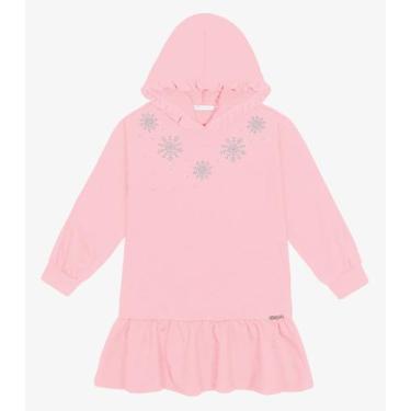 Imagem de Vestido Manga Longo Feminino Trick Nick Rosa, 6, Rosa