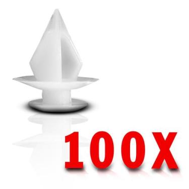 Imagem de 100 Presilha Grampo Para Porta Gol Saveiro Voyage G5 - Permak