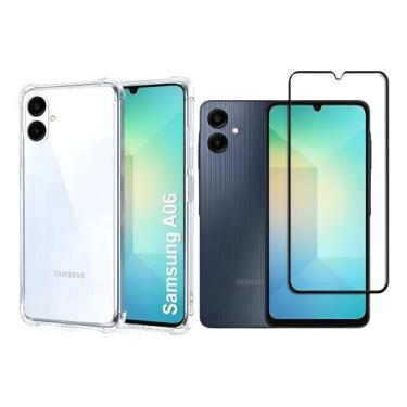 Imagem de Kit Capa TPU para Galaxy A06 5g SM-A066M + Película 3D Vidro - LXL
