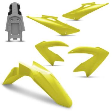 Imagem de Kit Carenagem 4 Peças Pro Tork NXR 150 Bros 2009 Até 2011, AMARELO TRA