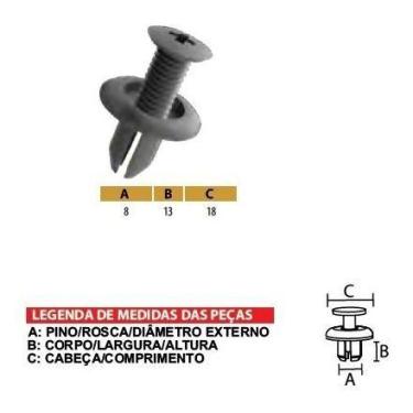 Imagem de 20 Grampo Presilha Parachoque Tucson I30 Hb20 Azera Ix35 P16 - Plastca