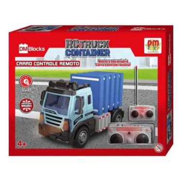 Imagem de Blocos de Montar Caminhão Container Controle Remoto DM Blocks RC Truck