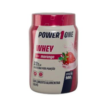 Imagem de Whey Protein Concentrado 100% - 900g Morango - Power1One - Power One