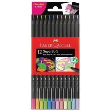 Imagem de Lapis De Cor Supersoft 12 Cores 6Neon 6Pastel Faber Castell, 12 Unidad