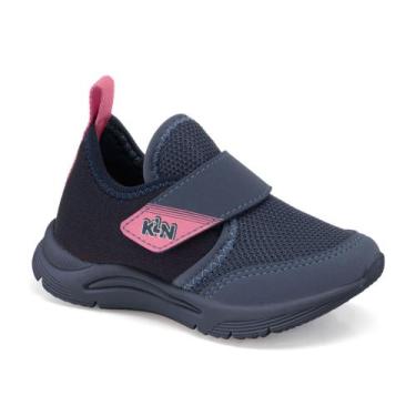 Imagem de Tenis Infantil Klin New Sport Menina Confortavel Leve, Marinho, Rosa d
