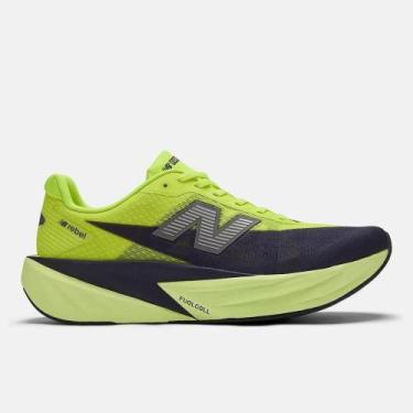 Imagem de Tênis New Balance Masculino FuelCell Rebel v5 1347833, 40, Verde, Pret