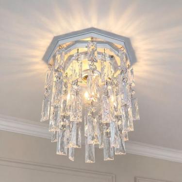Imagem de Luminária para Cozinha Residencial Lustre de Cristal Acrílico Plafon D