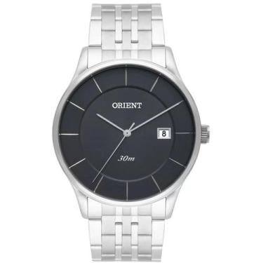Imagem de Relogio Orient Masculino prata slim fino minimalista social inox Mbss1