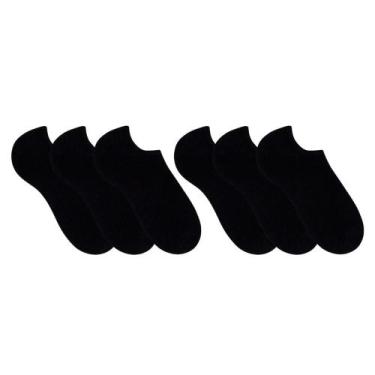 Imagem de Kit 6 Pares Meias Sapatilha De Punho Elástico Selene Sport Esportiva ,