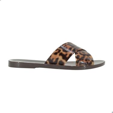 Imagem de Tamanco Melissa Essential Cross Slide Adulto Marrom