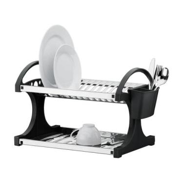 Imagem de Escorredor de Louça Inox Brinox 16 Pratos Suprema