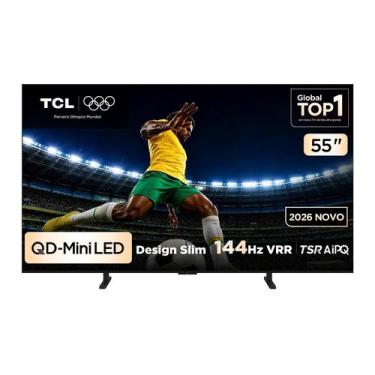 Imagem de Smart TV TCL 55 Polegadas QLED Mini LED 4K A400M WiFi Bluetooth Google