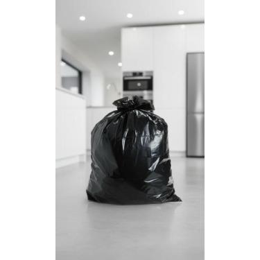 Imagem de Saco de Lixo 60 Litros Reforçado 100un Preto - Congratulations Store