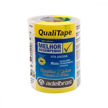 Imagem de Fita Durex Adelbras 18 X 50 - Kit C/7 RL