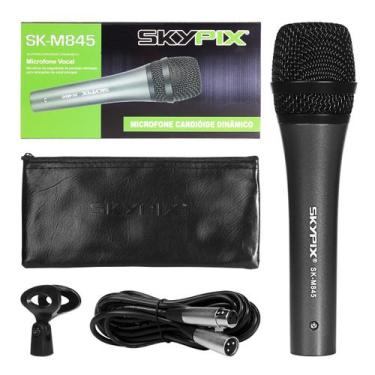 Imagem de Microfone Com Fio Profissional Dinâmico SKM845 Skypix Com Cabo 4 M, Bo