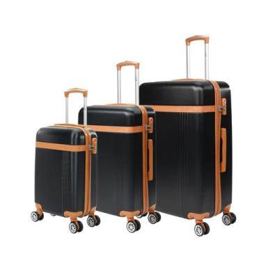 Imagem de Kit de malas de viagem P/M/G ABS Rodas Duplas 360 Removíveis Bruges Sw
