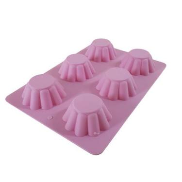 Forma De Silicone Rosa Flor Bolo Tortas Doce Antiaderente