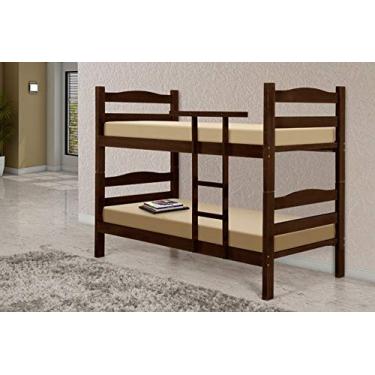 Imagem de Beliche Lisboa de Madeira Maciça Tauari - Cor Tabaco