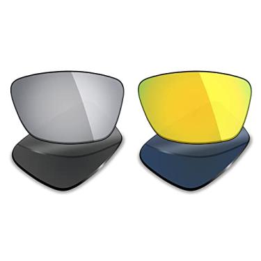 Imagem de 2 pares de lentes polarizadas de substituição da Mryok para óculos de sol Oakley Conductor 8 – Opções