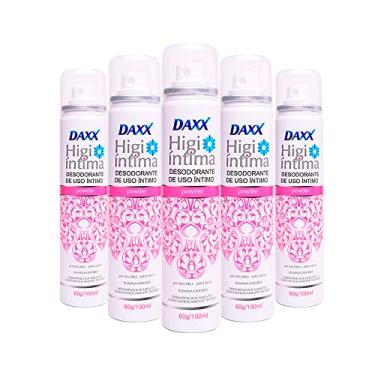 Imagem de Desodorante Íntimo Daxx Higi Íntima Powder Aerosol pH Neutro Jato Seco com 100ml (Kit com 5)