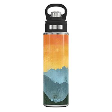 Imagem de Tervis Copo térmico Ombre Outdoors com parede tripla para viagem mantém bebidas frias, garrafa de boca larga de 680 ml, aço inoxidável
