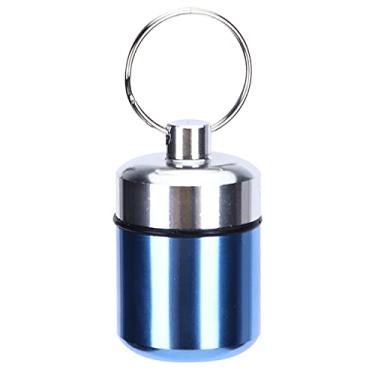 Imagem de Caixa de medicamentos à prova d'água, estojo leve para comprimidos de grande capacidade para piscina para sauna (azul claro)