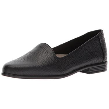 Imagem de Trotters Sapatilha feminina Liz Ballet, Couro preto muito macio, 8.5 Wide