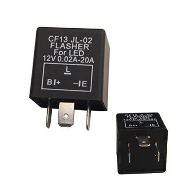 Imagem de Dewhel 1 pç CF-13 CF13 EP34 3 pinos de fixação eletrônica de flash 12V 0,02A-20A para lâmpadas de seta de LED Hyper piscando Flash sem flash