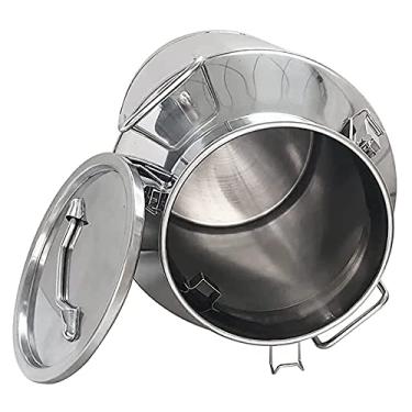 Imagem de Lata de leite - Balde de leite de aço inoxidável 5L-58L 201 Recipiente de leite de aço inoxidável Balde de leite com alça de carregamento/tampa selada/18L