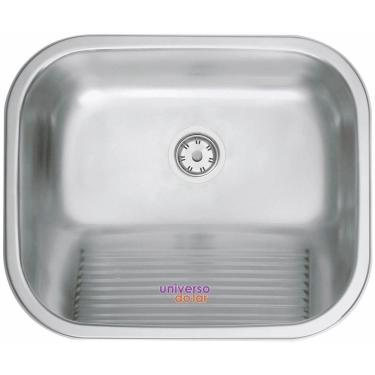 Imagem de Tanque de Encaixe Tramontina Hera 30 L em Aço Inox Acetinado 50x40 cm Aço Inox