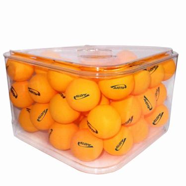 Imagem de Porta-Bolas Klopf para Tênis de Mesa 35081 Laranja - 36 Bolas 